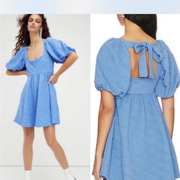 Free People Elegant Blue Women's Dress Size XL - Picture 3 of 3